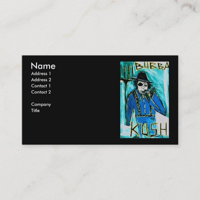 CARTÃO DE VISITA BUBBA KUSH (Frente)