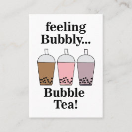 Cartão De Visita Bubble Tea Drink Cafe