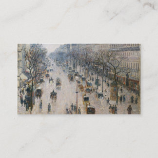 Cartão De Visita Bulevar Montmartre - Paris - Camille Pissarro