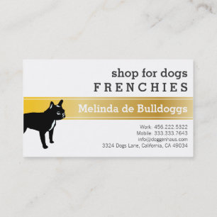 Cartão De Visita Bulldog Francês luxuoso