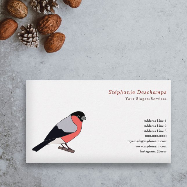 Cartão de visita Bullfinch (Bullfinch Business Card)