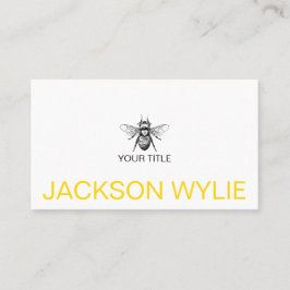 Cartão De Visita Bumble Bee Dourado Professional