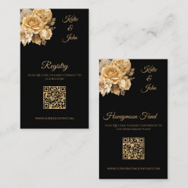 Cartão De Visita Buquê de Flor Neutro - Casamento -