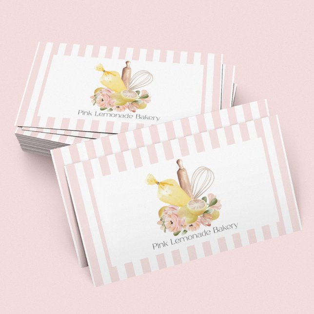 Cartão De Visita Buquê dos utensílios de panificação (Criador carregado)