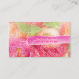 Cartão De Visita buquês de peões PixDezines/fundo de dia