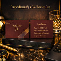 Burgundy & Dourado Personalizado