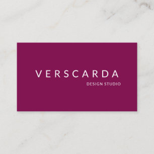 Cartão De Visita Burgundy Red Wine Bold Design Studio Beauty