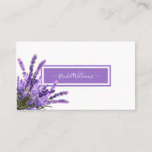 Busi Minimalista Elegante De Aquarela Roxa lavanda