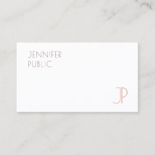 Cartão De Visita Busi profissional de Modelo de monograma elegante 