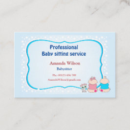 Cartão De Visita Business card  for babysitter & childcare