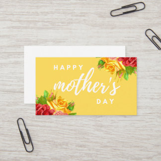 Cartão De Visita business card happy mother day 