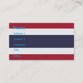 Cartão De Visita Business Card with Flag of Thailanda