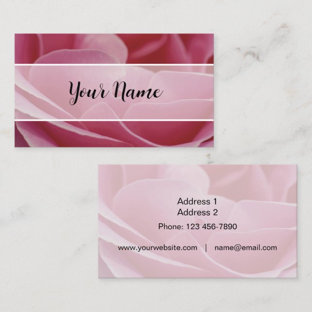 Cartão De Visita Business Cards - Rose-01 (Frente/Verso)