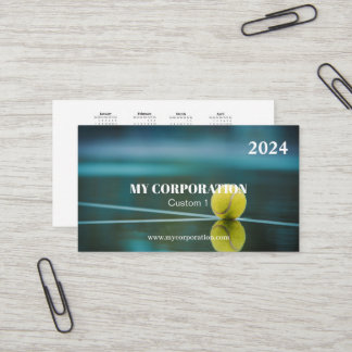 Cartão De Visita Business Sport Pocket Calendar 2024