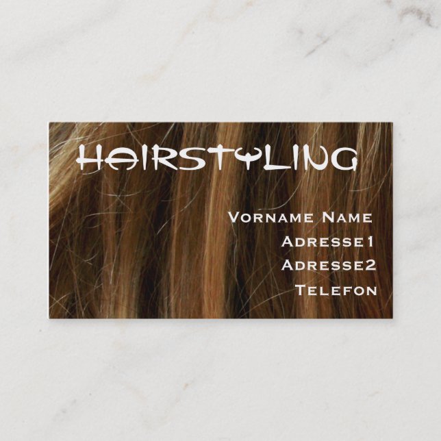 Cartão De Visita Businesscard Hairstylist (Frente)