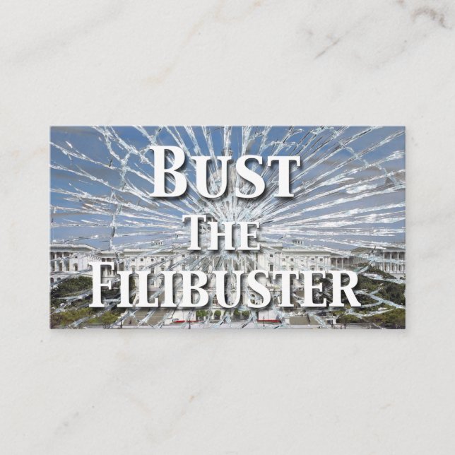 Cartão De Visita Bust The Filibuster (Frente)