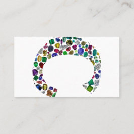 Cartão De Visita C Design inicial de gem