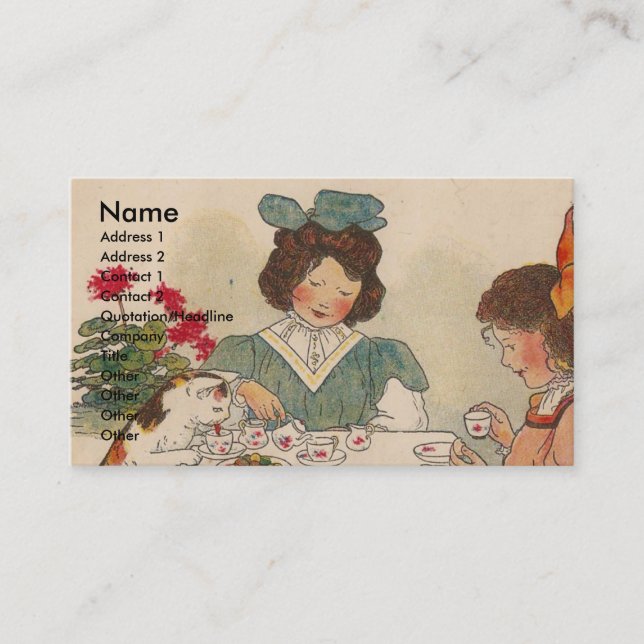 Cartão De Visita C é para Cat (Frente)