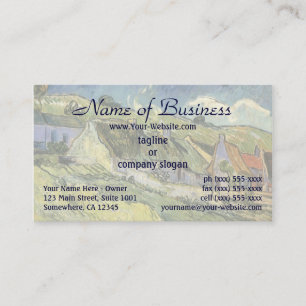 Cartão De Visita Cabanas de Colmo por Vincent van Gogh