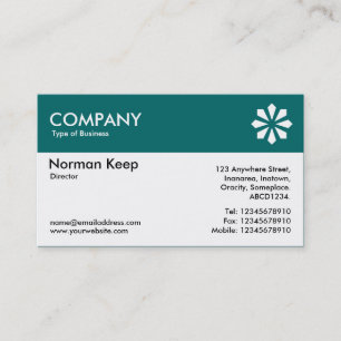 Cartão De Visita Cabeçalho colorido (Logotipo) - Verde lacrimogêneo