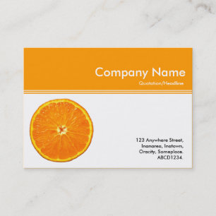 Cartão De Visita Cabeçalho de Cor III - Clementina - Laranja