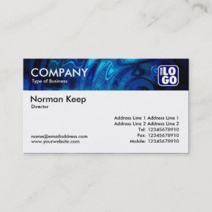 Cartão De Visita Cabeçalho de textura colorida (Logotipo) - Abstrat