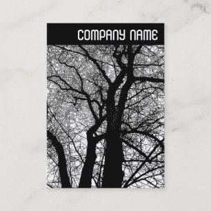 Cartão De Visita Cabeçalho V - Árvores de Alto Contraste