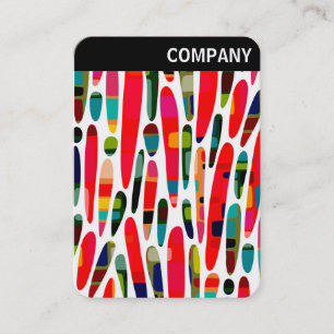 Cartão De Visita Cabeçalho V - Collaged Color Splash 150222