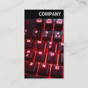 Cartão De Visita Cabeçalho V - Teclado brilhante