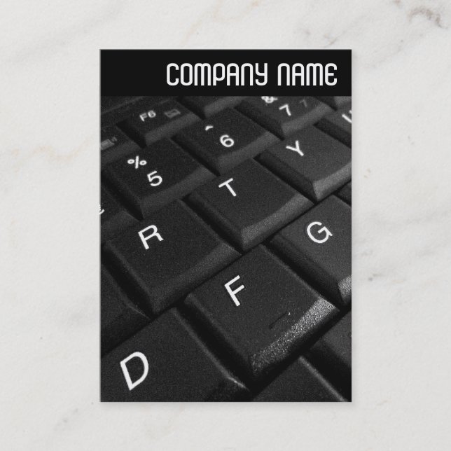 Cartão De Visita Cabeçalho V - Teclado Notebook (Frente)