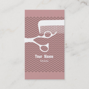 Cartão De Visita Cabeleireiro Chevron