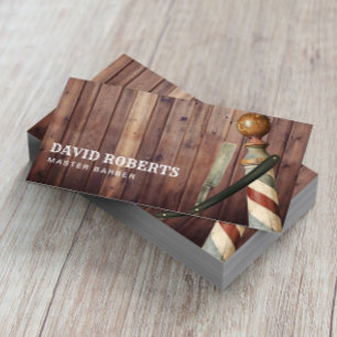 Cartão De Visita Cabeleireiro da lâmina do vintage do barbeiro do