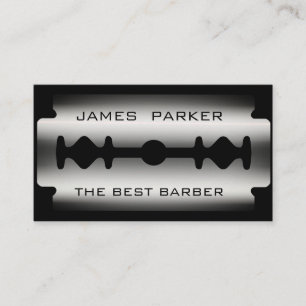 Cartão De Visita Cabeleireiro moderno do salão de beleza da lâmin