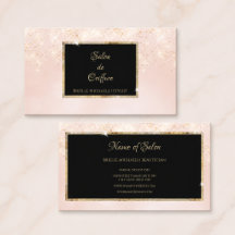 Cabelereiro Elegante Rosa Dourado