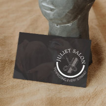 Cabelereiro Preto e Branco Minimalista Monocromáti