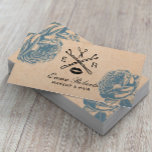 Cartão De Visita Cabelo Artista Estilista Vintage Blue Floral<br><div class="desc">Makeup Artist Hair Stylist Vintage Blue Floral Salon Cartões de visitas.</div>