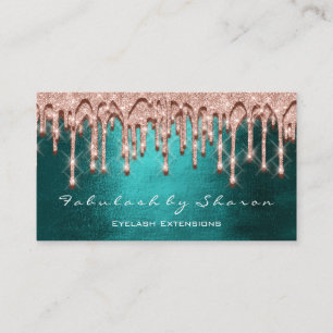 Cartão De Visita Cabelo Artista Maquiagem Efeito 3D Drives Rosa Pre