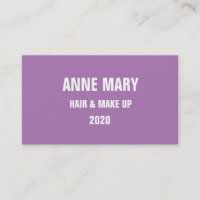 Cabelo Branco lavanda e Compor Roxo Moderno 2020