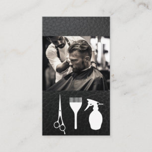Cartão De Visita Cabelo Cortante Barber   Ferramentas de corte de c