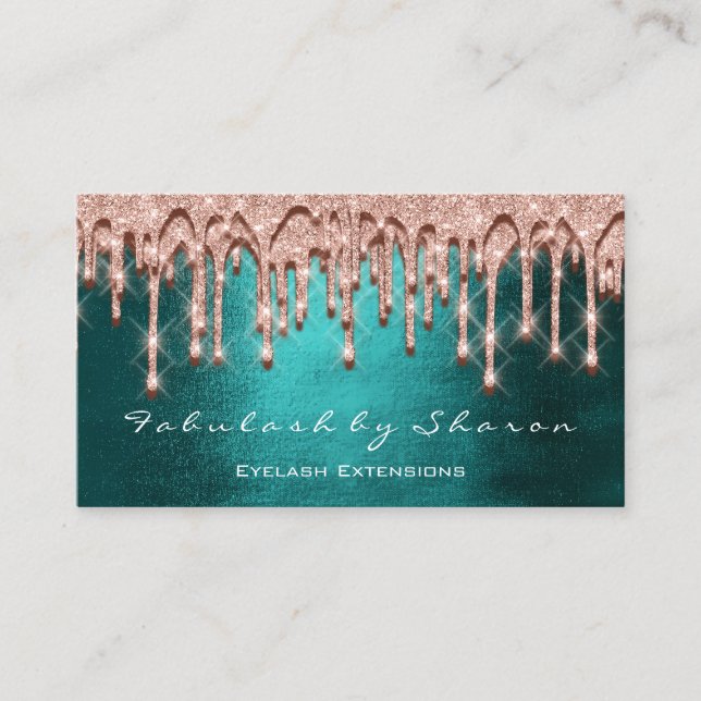 Cartão De Visita Cabelo de Artista Makeup 3D Effect Drives Rosa Bla (Frente)