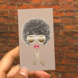 Cartão De Visita Cabelo e Maquiagem Artista Salão de Cabelo Natural
