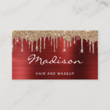 Cabelo e Maquiagem com Brilho Dourado Metálico Ver