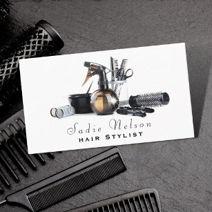 Cartão De Visita Cabelo estilista Salon Tools Beauty
