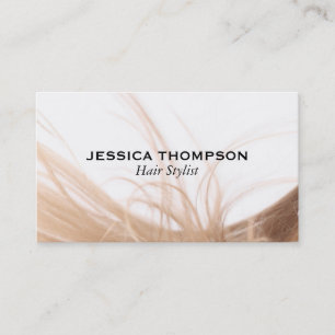 Cartão De Visita Cabelo   Loira