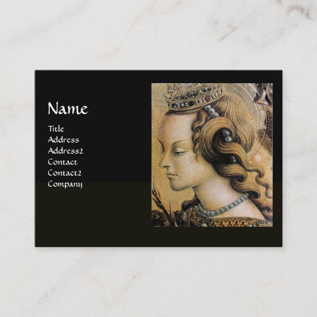 Cartão De Visita CABELO NATURAL BELEZA JOIA MONOGRAMA Ouro preto (Frente)