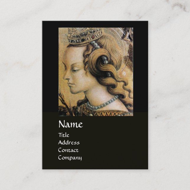 Cartão De Visita CABELO NATURAL BELEZA JOIA MONOGRAMA Ouro preto (Frente)