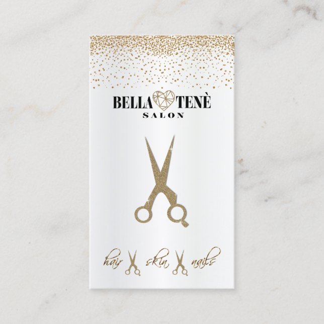 Cartão De Visita Cabelo, pele e unhas (Frente)