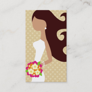 Cartão De Visita CABELO PERMUTÁVEL da NOIVA 311-FASHION