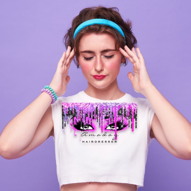 Cartão De Visita Cabelo Profissional Beleza Salão Rosa Quente (Leaf Laurel Fern Botanic Green Serpentine White Business Card)