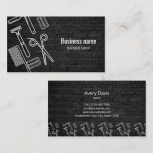 Cartão De Visita Cabelo profissional Compre de barreira - tijolo pr